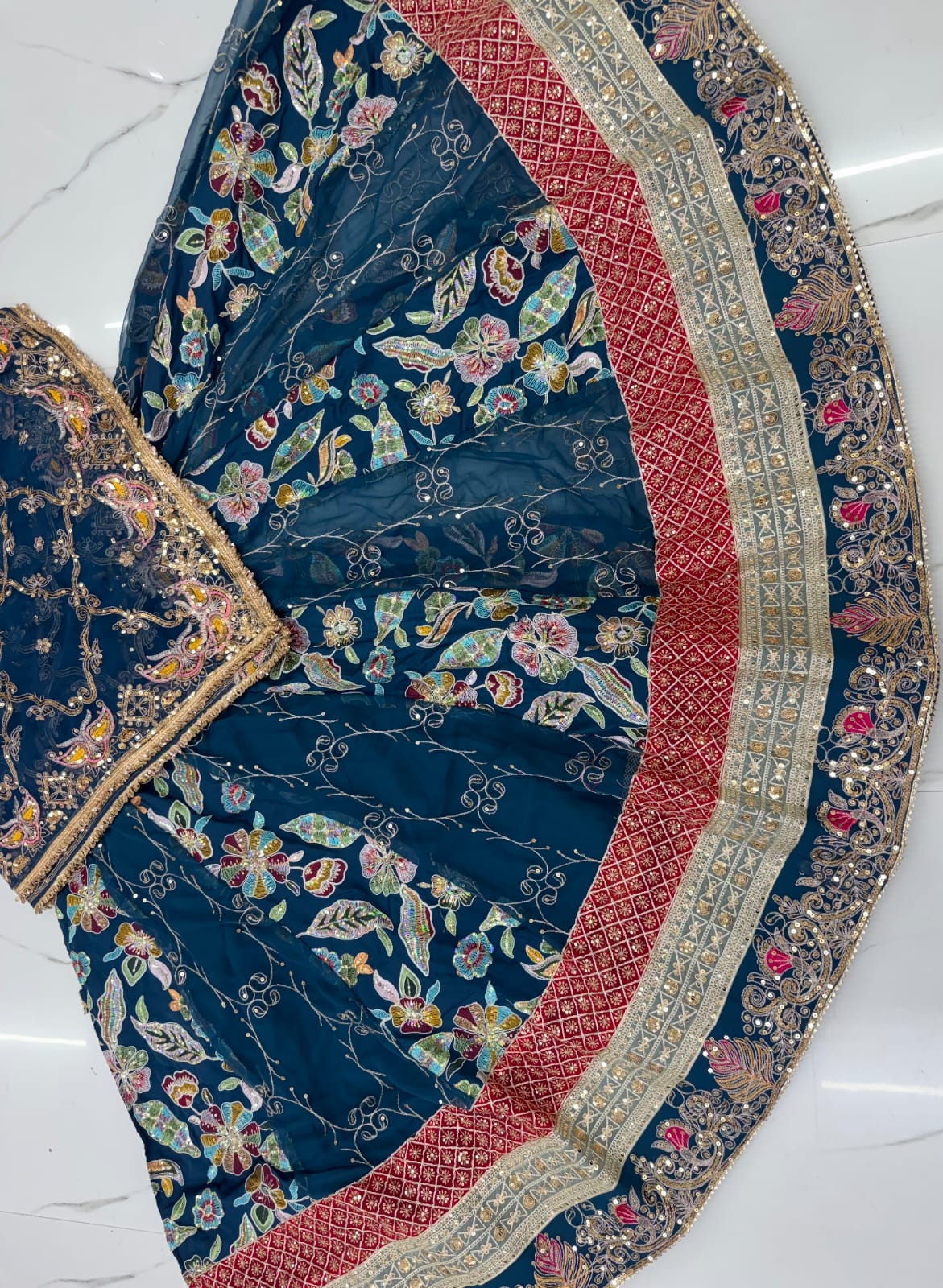 Royal Georgette Embroidered Lehenga