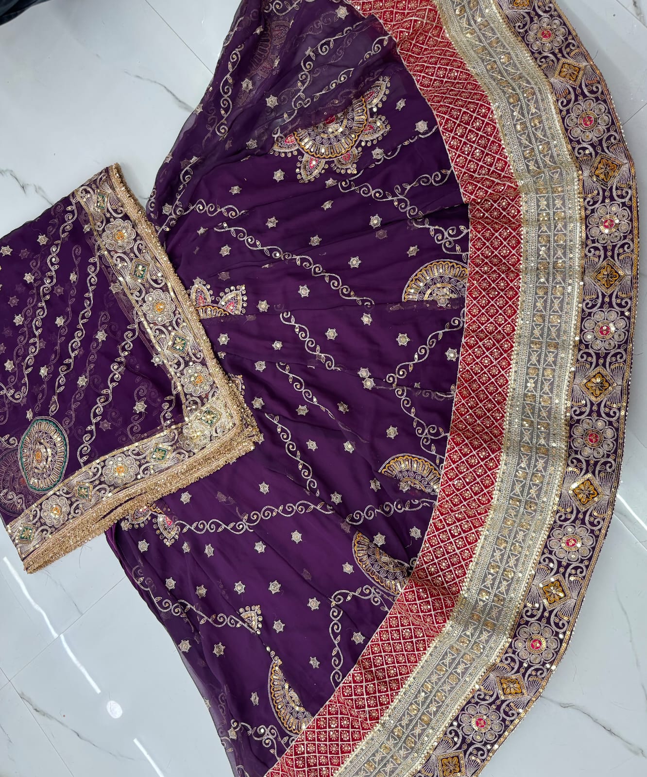 Royal Georgette Embroidered Lehenga