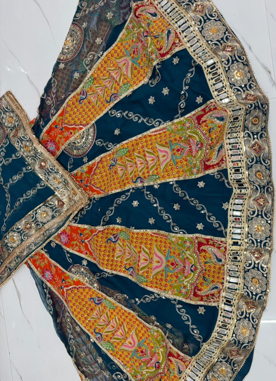 Royal Georgette Embroidered Lehenga