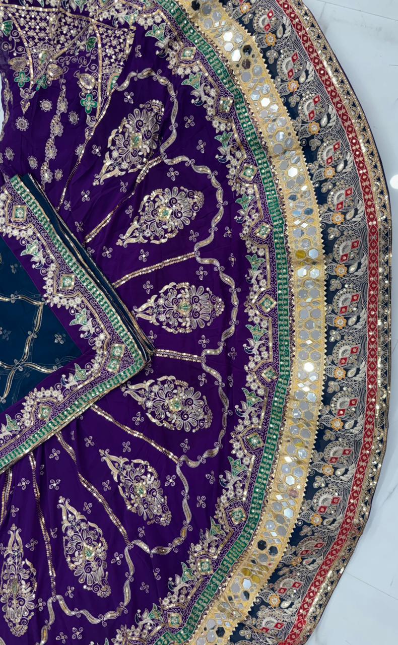 Royal Georgette Embroidered Lehenga